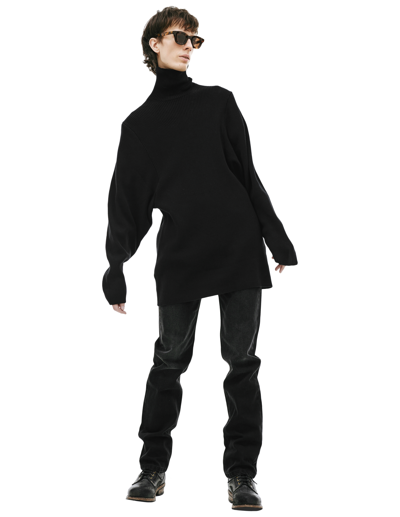 Doublet Black Invisible Turtleneck