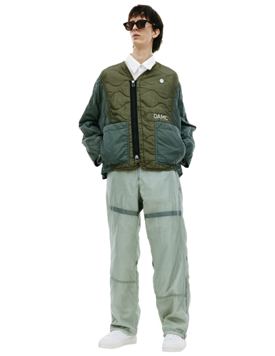 Oamc 'peacemaker' Quilted Liner Jacket In Green