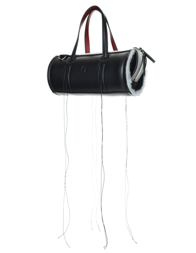 Dentro Anona Leather Crossbody Bag In Black