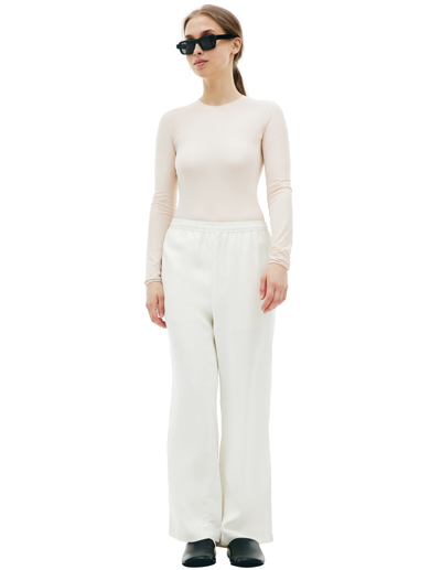 Kimmy White Straight Trousers