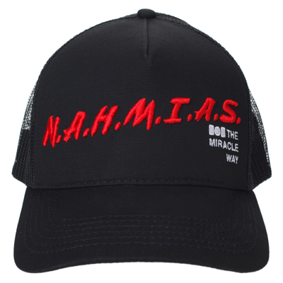 Nahmias Education Logo-embroidered Trucker Hat In Black