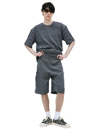 Isa Boulder Blue Lenticular Shorts In Blue