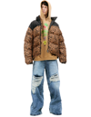 VETEMENTS DOWN JACKET WITH ANIMAL PRINT