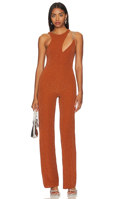 Lovers & Friends Kiki Jumpsuit In Burnt Orange