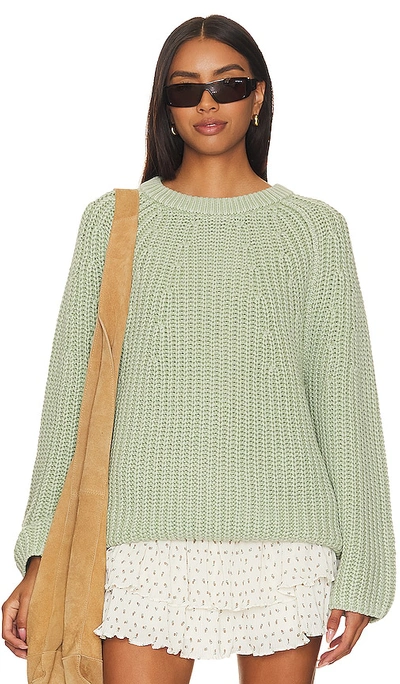 Free People Take Me Home Sweater In Mint