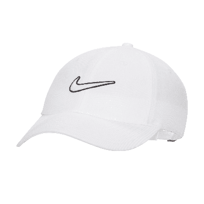 Nike Unisex Club Unstructured Swoosh Cap In White