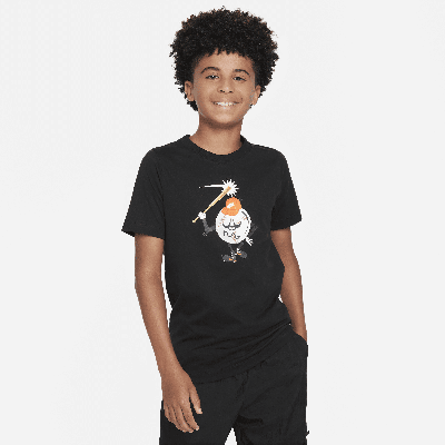 Nike Sportswear Big Kids' T-shirt In Black