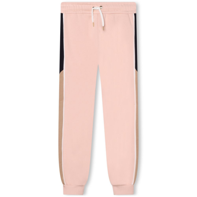 Chloé Kids Drawstring Trousers In Pink