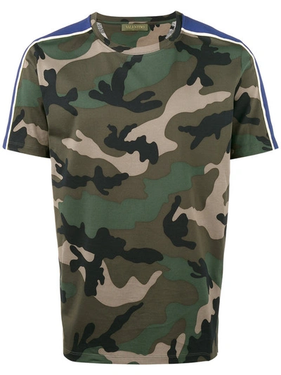 Gucci T-shirt Mit Camouflage-print In Green