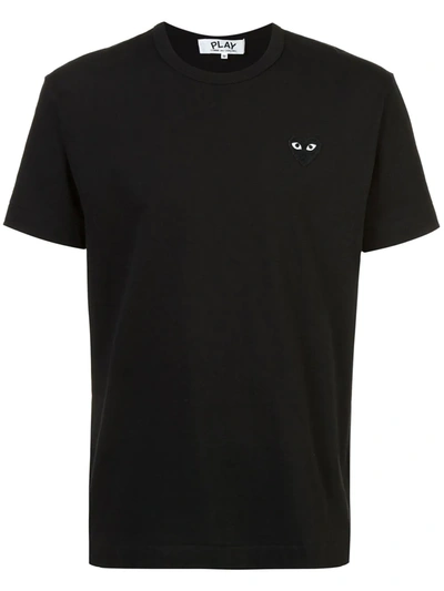 Comme Des Garçons Play Black Monochrome Heart Patch T-shirt