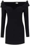 Magda Butrym Off-shoulder Virgin-wool Minidress