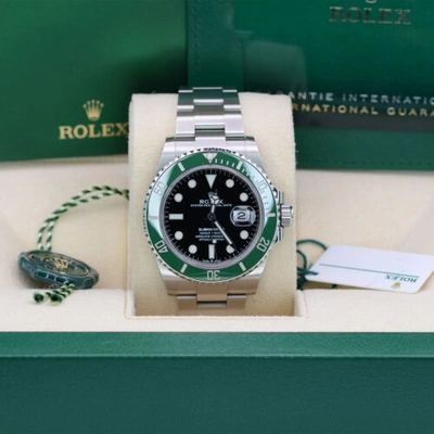 Pre-owned Rolex Submariner Date 126610lv-0002 41mm Black Dial 2022+ Full Set