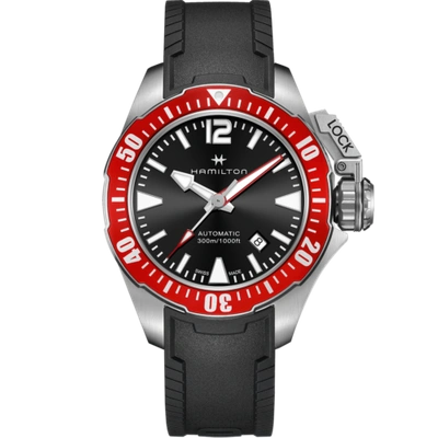 Pre-owned Hamilton Men's H77725335 Khaki Navy Frogman 42mm Automatic Watch