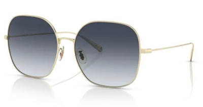 Pre-owned Oliver Peoples 0ov1315st Deadani 503511 Gold/light Blue Women's Sunglasses
