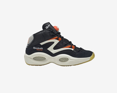 Pre-owned Reebok Question Pump Omni Lite Black Orange White H06496 Allen Iverson Size