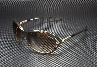 Pre-owned Tom Ford Jennifer Ft0008 692 Dark Brown Gradient Brown 61 Mm Women's Sunglasses