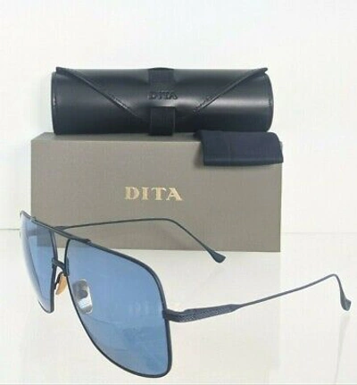 Pre-owned Dita Brand Authentic  Sunglasses Flight 005 7805 E Navy 61mm Frame In Blue