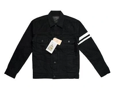 Pre-owned Momotaro Jeans $415 15.7oz Black Type Ii "gtb" White Selvedge Denim Jacket 38 S