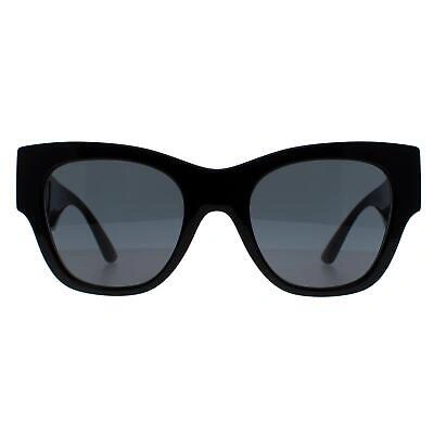 Pre-owned Versace Sunglasses Ve4415u Gb1/87 Black Dark Grey In Gray
