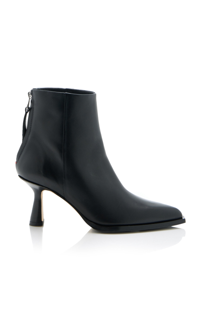 Aeyde Lola Leather Ankle Boots In Black