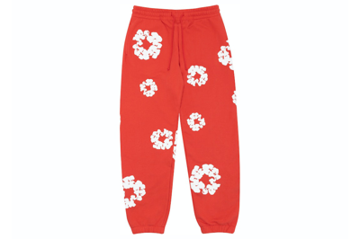 Pre-owned Denim Tears Cotton Wreath Sweatpant Red
