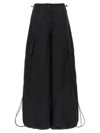 Palm Angels Parachute Trousers In Black