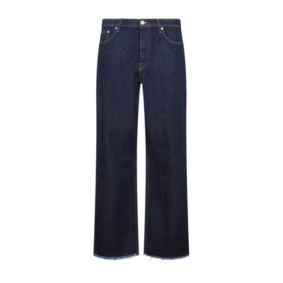 Lanvin 5 Pockets Tailored Denim Trousers Jeans In Navy Blue