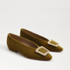 Sam Edelman Janina Pointed Toe Flat Chartreuse In Green