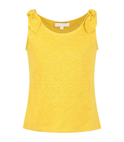 Chloé Kids' T-shirt Gialla Con Logo In Yellow