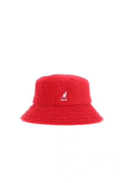 Kangol Logo Embroidered Bucket Hat In Red