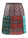 ANDERSSON BELL ANDERSSON BELL PANELLED CHECKED PLEATED SKIRT