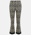 's Max Mara Geometric-pattern Print Cropped Trousers In Black
