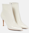 GIANVITO ROSSI PATENT LEATHER ANKLE BOOTS