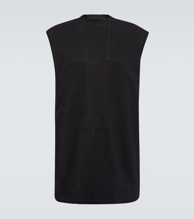 Rick Owens Cotton Jersey Tank Top In Black