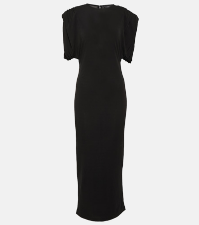 WARDROBE.NYC RUCHED JERSEY MIDI DRESS