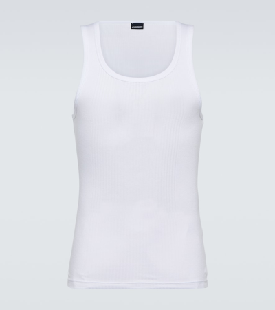 Jacquemus Le Debardeur Caraco Cotton Tank Top In White