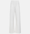 Wardrobe.nyc Wool-blend Wide-leg Pants In Off-white