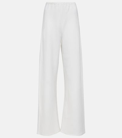 Wardrobe.nyc Wool-blend Wide-leg Pants In White