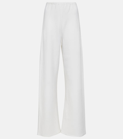 Wardrobe.nyc Wool-blend Wide-leg Pants In Off-white