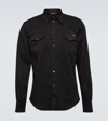 Dolce & Gabbana Denim Shirt In Black