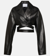 ALAÏA CROPPED LEATHER JACKET