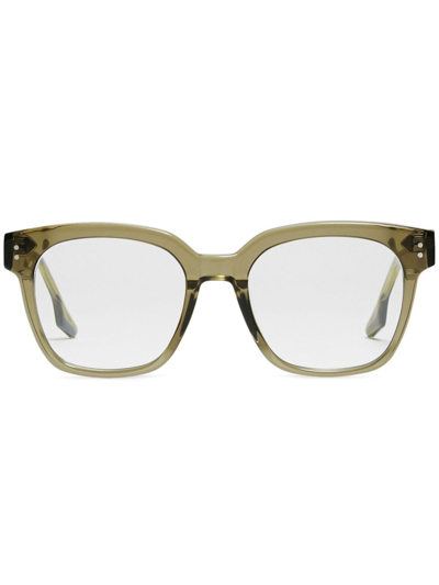 Gentle Monster Una C Brille Mit Logo-schild In Neutrals