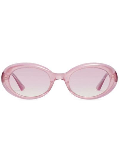 Gentle Monster La Mode Pc6 Logo-plaque Sunglasses In Pink
