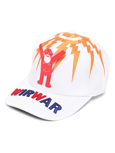 Walter Van Beirendonck Baseballkappe Mit Stickerei In White