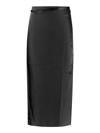 Jacquemus Midi Skirt In Black  