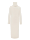 Saint Laurent Men's Extra-long Turtleneck Sweater In Mohair In White