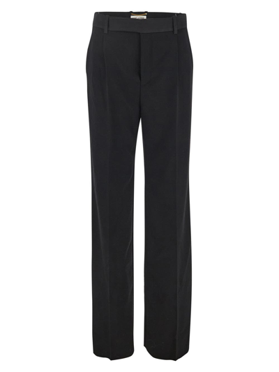 Saint Laurent Trousers In Black