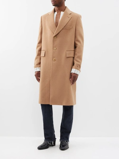 Gucci Wool Coat In Brown