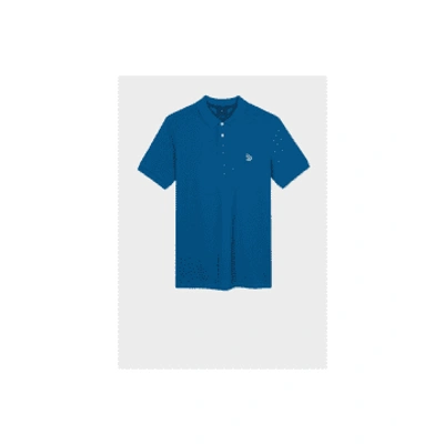 Paul Smith Bold Blue Classic Zebra Short Sleeve Polo Shirt