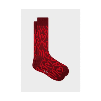 Paul Smith Red Red Heart Socks